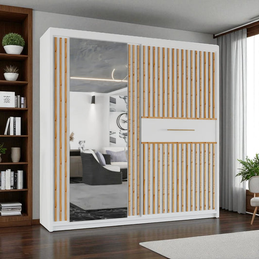 Lyllie Grey Sliding Door Wardrobe