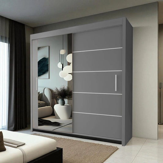 Lyon Mirrored Sliding Door Wardrobe