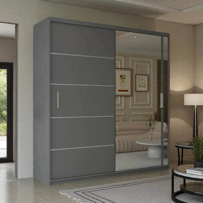 New Vision Sliding Mirror Wardrobe