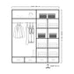 Sydney High Gloss Sliding Wardrobe