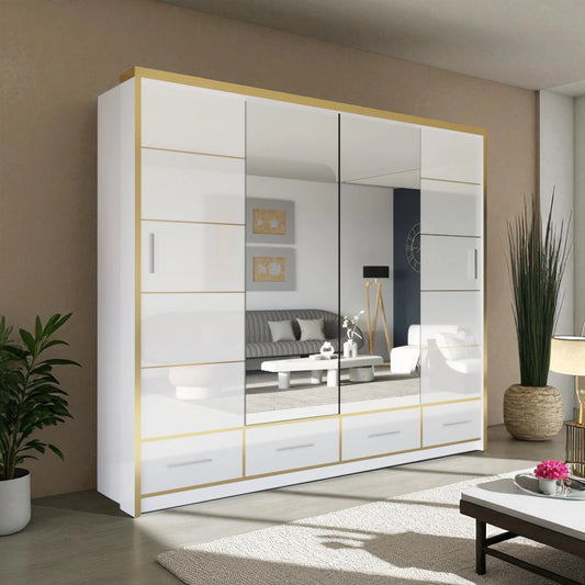 Sydney High Gloss Sliding Wardrobe